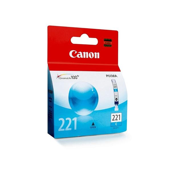 Canon CLI-221C ChromaLife 100+ Cyan Ink Tank (2947B001) Ea