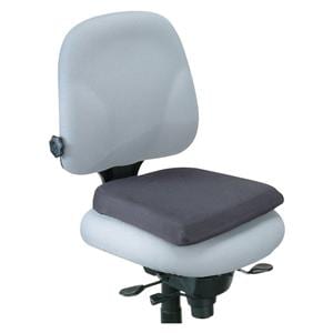 Memory Foam Seat Rest 2 in x 16 1/8 in x 16 15/16 in Black Ea