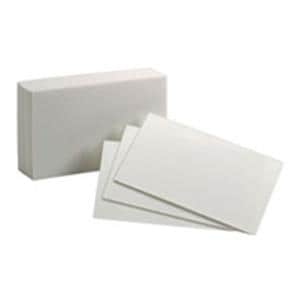 Oxford Index Cards Blank 3 in x 5 in White 100/Pack 100/Pk