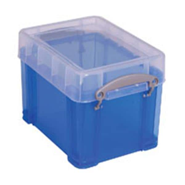 Plastic Storage Box 3 Liter (0.8 Gallon) Blue Ea