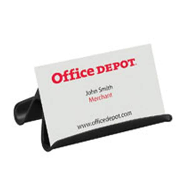 Office Depot Brand Business Card Holder Black Ea