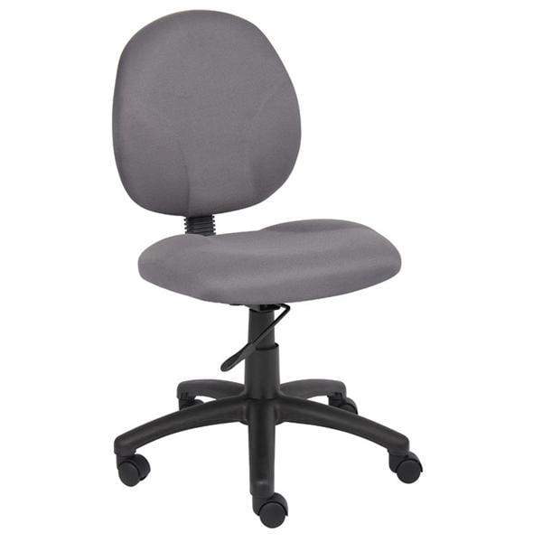 Chair Task Wide Seat Blk Frame Gray Fabric Ea Ea