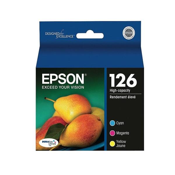 Epson 126 T126520 DuraBrite Ultra 3-color Ink Cartridges 3/Pack 3/Pk