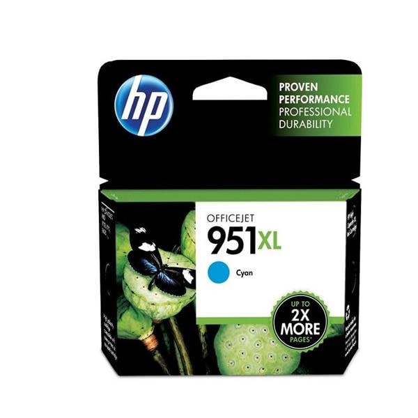 HP 951XL Cyan Original Ink Cartridge (CN046AN) Ea