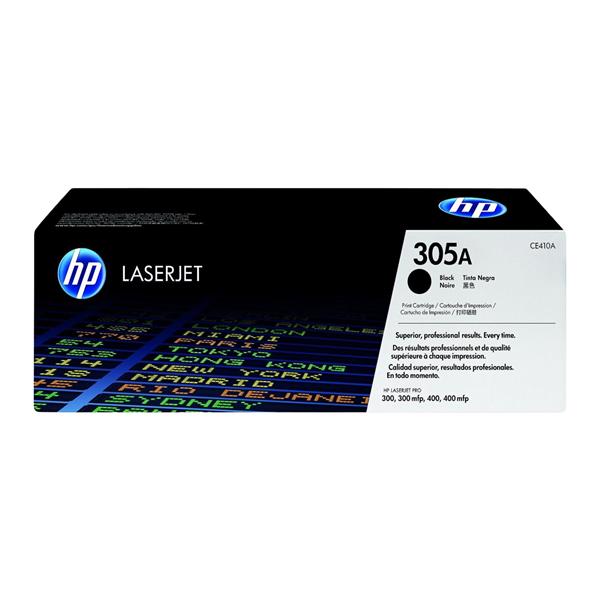 HP 305A Black Original Toner Cartridge (CE410A) Ea