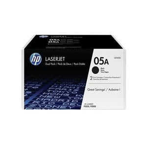 HP 05A Black Original Toner Cartridges (CE505A) 2/Pack 2/Pk