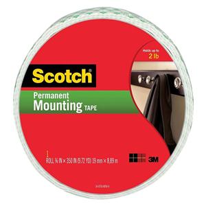 Scotch Permanent Heavy Duty Mounting Tape 3/4 in x 350 in Ea