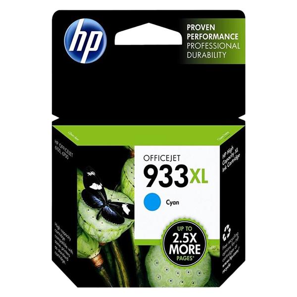 HP 933XL Cyan Original Ink Cartridge (CN054AN) Ea