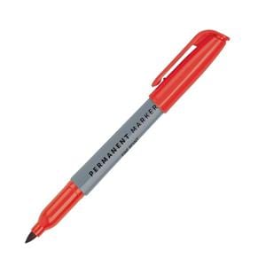 Permanent Markers Fine Point 100% Recycled Red Ink 12/Pack 12/Pk