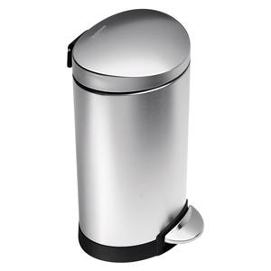 simplehuman Fingerprint-Proof Mini Semi-Round Can Ea