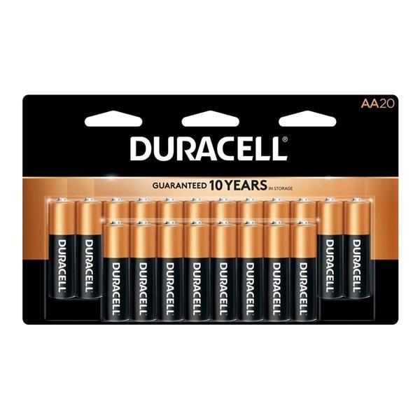 Duracell CopperTop General-Purpose AA Batteries 20/Pack 20/Pk