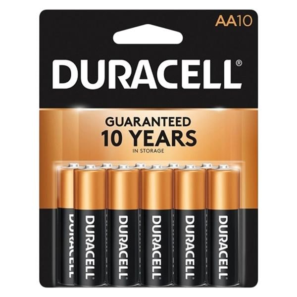 Duracell CopperTop General-Purpose AA Batteries 10/Pack 10/Pk