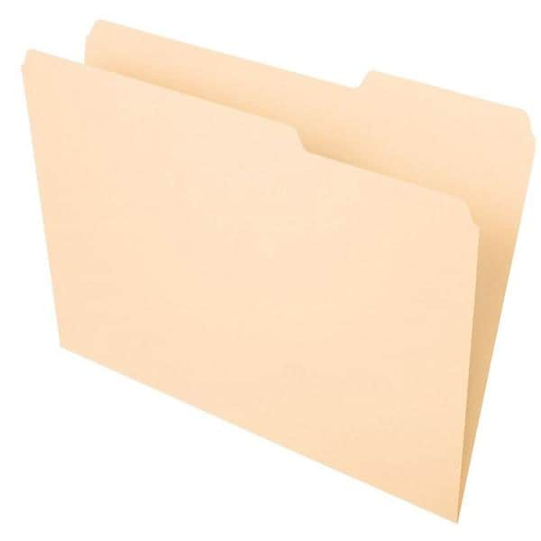 File Folder 1/3 Tab Right Cut Letter Size Manila 100/Pack 100/Bx