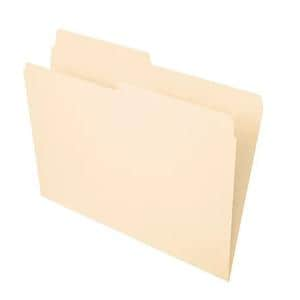 File Folders 1/2 Cut Letter Size Manila 100/Bx