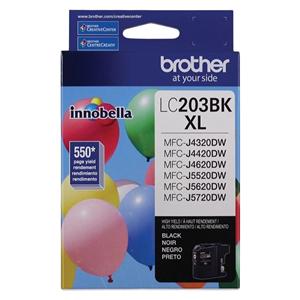 Brother High-Yield Ink Cartridge Black LC203BKS Ea