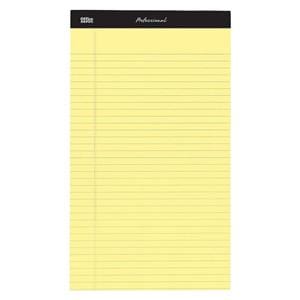 Pro Legal Pad 8.5 in x 14 in Canary Legal 4 Pads/Pack 4/Pk