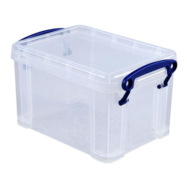 Plastic Storage Box 1.6 Liter (0.4 Gallon) Clear Ea