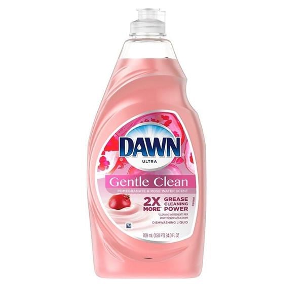 Dawn Gentle Clean Dish Liquid 24 oz Pomegranate Splash Scent Ea