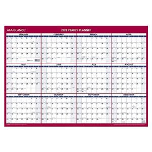 At-A-Glance Reversible Vert/Horiz 2023 RY Yearly Wall Cal XL 24"x36' Ea
