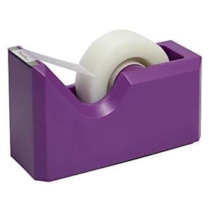 JAM Paper Plastic Tape Dispenser 4-1/2x2-1/2x1-3/4" Purple Ea