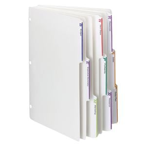 Smead Viewables 3-Ring Binder Index Dividers 8.5x11 White 25/Bx