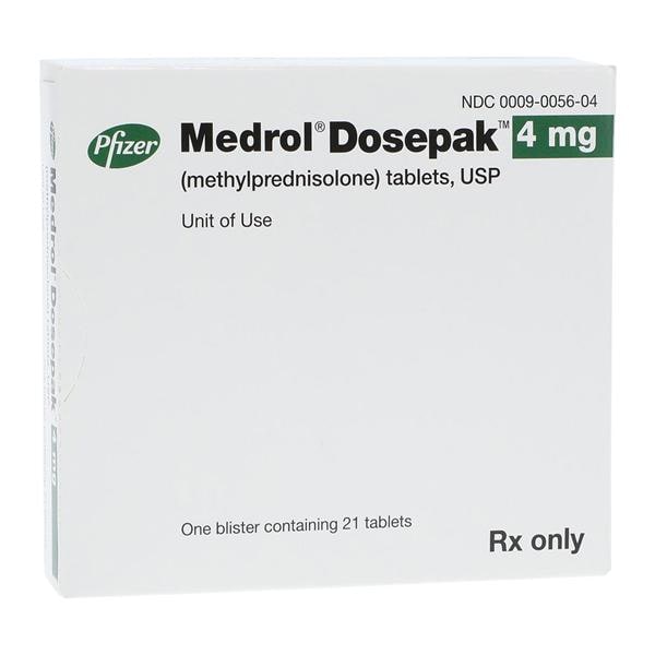 Medrol Tablets 4mg Unit Dose 21/Bt