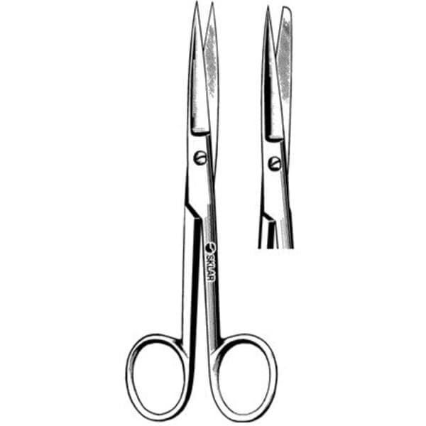 Operating Scissors Straight 5" Stainless Steel Non-Sterile Reusable Ea