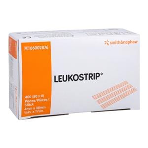 Leukostrip Skin Closure Strip Elastic 100% Polyamide 1/8x1-1/2" White 50/Bx