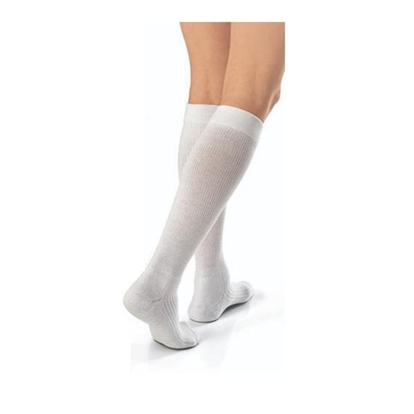 Jobst forMen Compression Socks Knee High Large Men 10.5-12 White