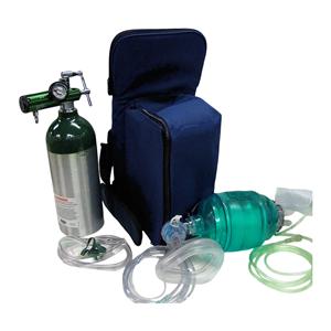 Oxygen Kit Emergency First-In w/ Almn O2 Clndr (Empty)/Nsl Cnl/NRbrthng Msk Ea