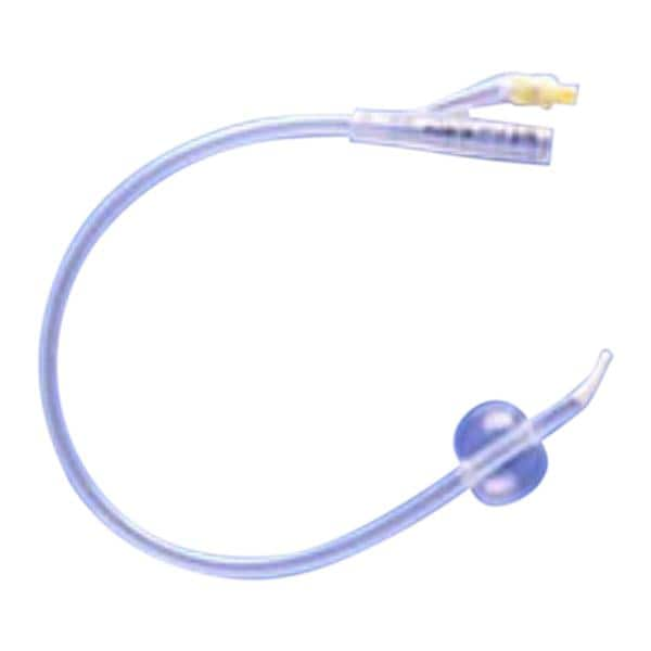 Tiemann 2-Way Foley Catheter Coude Tip 100% Silicone 18Fr 5cc