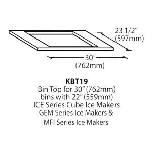 Ice-O-Matic Ice Bin Top For 22" ICE Series Cuber IceMaker Ea