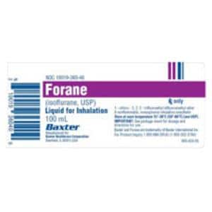 Forane Inhalation Solution 99.9% Bottle 100mL 6/Ca