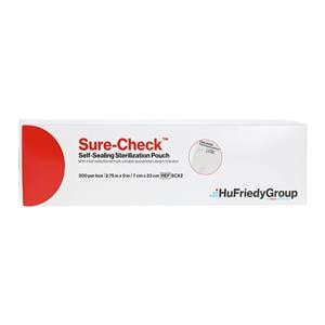 Sure-Check Sterilization Pouch 2.75 in x 9 in 200/Bx, 20 BX/CA