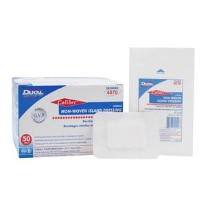 Caliber Cotton Island Dressing 2x3" Sterile Adhesive Absorbent LF