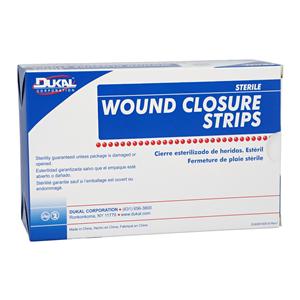 Wound Closure Strip Non-Woven Fibers 1/4x4" Breathable Transparent 50/Bx, 4 BX/CA