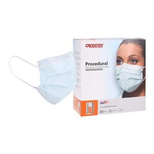 Crosstex Procedure Mask ASTM Level 2 Blue Adult 100/Bx