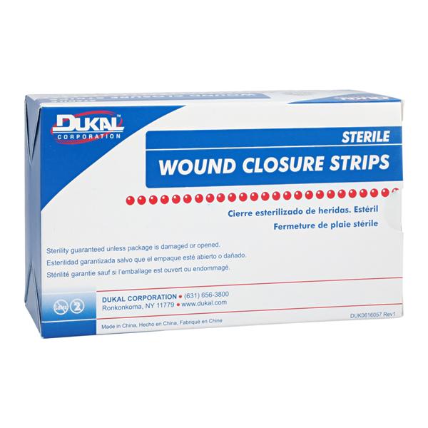 Wound Closure Strip Non-Woven Fibers 1/4x1-1/2" Breathable Transparent 300/Bx