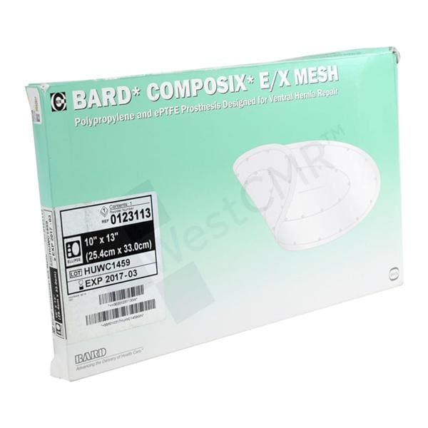 Composix E/x Polypropylene Mesh Dressing 10x13" Sterile Oval