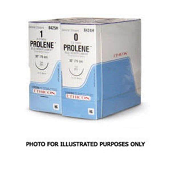 Prolene Suture 6-0 4x30" Polypropylene Monofilament RB-2/RB-2 Blue BXBX