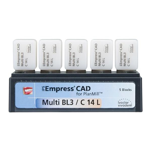 IPS Empress CAD Multi Milling Blocks C14L BL3 For PlanMill 5/Bx