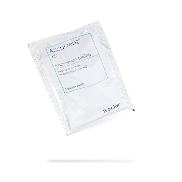 AccuDent XD Syringe Material Alginate 108 Gm Packets 3 Min 45 Sec St 12/Pk