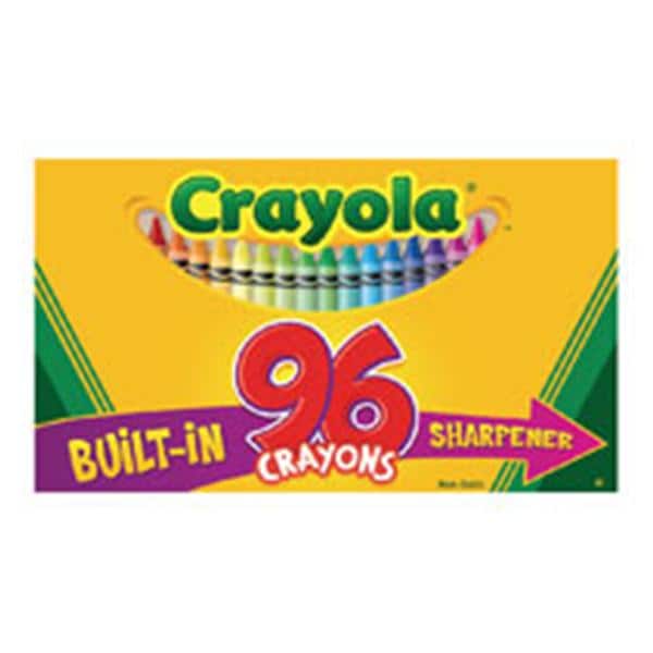 Crayola Standard Crayon Set w/ Built-In Sharpener Asst 96/Box 96/Bx