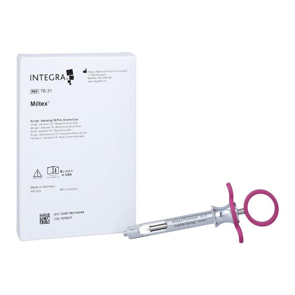 GripRite Aspirating Syringe C-W Type Pink Standard Ea