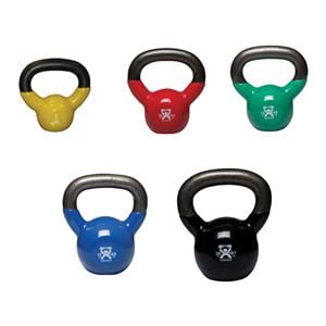 CanDo Weight Kettlebell 5/7.5/10/15/20lb Vinyl Assorted Colors