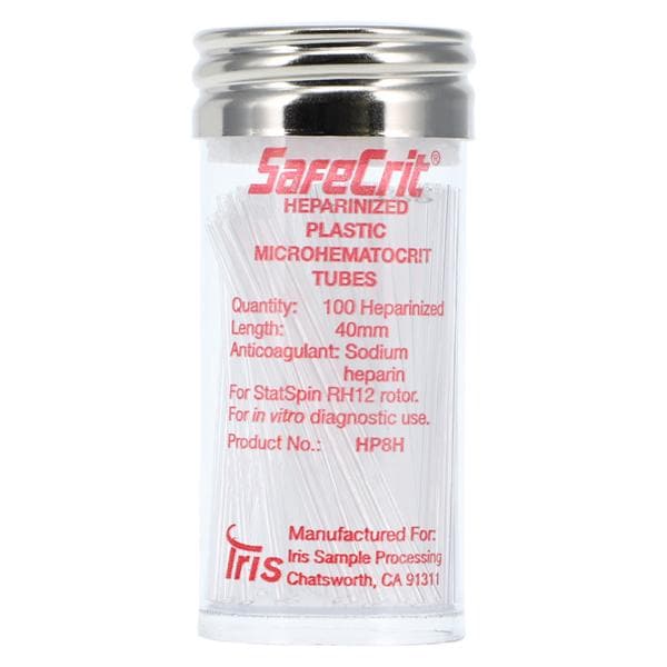 Statspin Safecrit Plastic Microhematocrit Tube VL