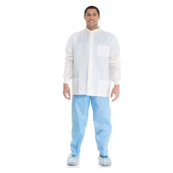 Universal Precautions Lab Coat 3 Layer SMS X-Large White 25/Ca