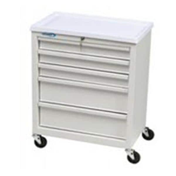 Super Saver Bedside Cart 29x13.25" Caster (5) Drawer