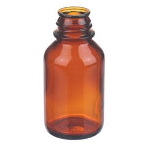 Wheaton Media Bottle Borosilicate Glass Amber 125mL 48/Pk