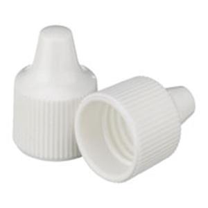 Wheaton Dropper Tip Cap Polypropylene White 100/Ca